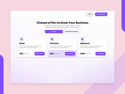 Plan Page Visual Design checkout design inspiration plan pricing trends 2024 ui design visual design