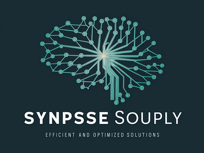Synapse Supply 3d animation brain branding chain design graphic design green illustration intelligent interconnected logistics logo management modern network palette supply teal ui