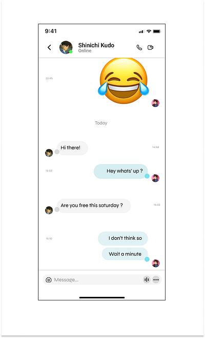 #DailyUI 013 : Message App anime daily ui design figma ui
