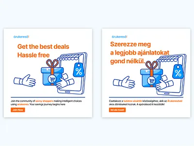 Arukereso banner branding graphic design hungarian illustration post socialmedia