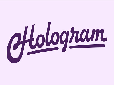 Saturday Type Club: Week 128 "Hologram" badge badge design branding coffee cream hologram iconography logo mikey hayes saturday type club stc typography