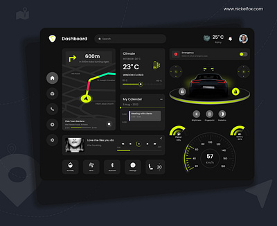 Car Assistant Dash-Board branding graphic design logo ui