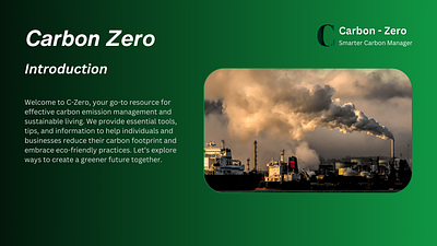 Carbon Zero design typography ui ux