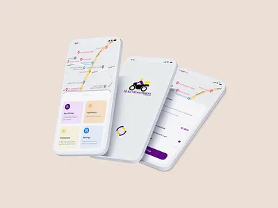 BykeMessengers delivery design logistics mobile app ride ui ux