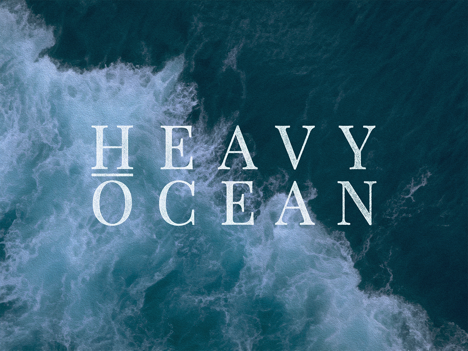 Logotype for HEAVY OCEAN brand brand concept brand design branding custom lettering custom typography design graphic design lettering logo logo design logotype mark merch metal monogram post post metal type typography