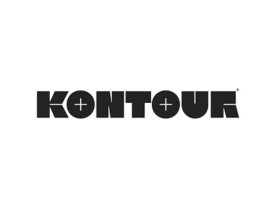 KONTOUR Logotype architecture brand branding graphic design lettering logo logotype studio typography visual branding