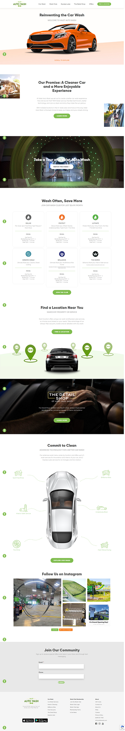 Car Wash Website - WordPress Website car wash website ui website wordpress