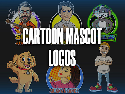 Cartoon/Mascot Logos 2d art animal art branding cartoon character collection flat fun graphic design hand drawn illustration logo logofolio mascot vector