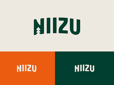 NIIZU Logo advanture logo branding logo lettermark logo logo logo design nature logo travelling logo wordmark logo