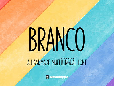 Branco - Handwritten Display Font animation font cartoon font childbook font cute font font design fun font