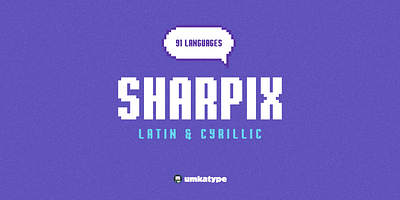 Sharpix - Bold Pixel Font кириллица