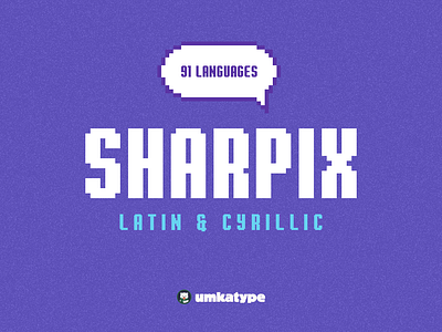 Sharpix - Bold Pixel Font кириллица