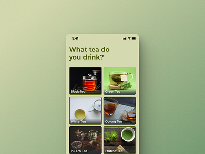 Daily UI : Categories app categories daily ui design figma graphic design green healthy tea ui ux