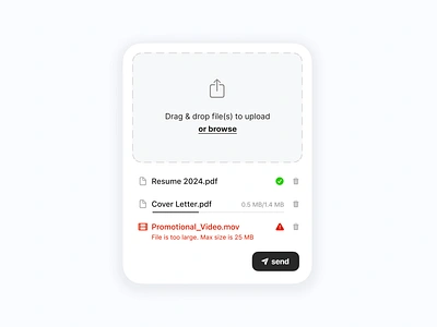 📄 File Upload — Daily UI #031 app attach attach file daily daily ui daily ui 031 dailyui dailyui031 design system drag and drop dragdrop figma file upload interface ui upload upload file ux