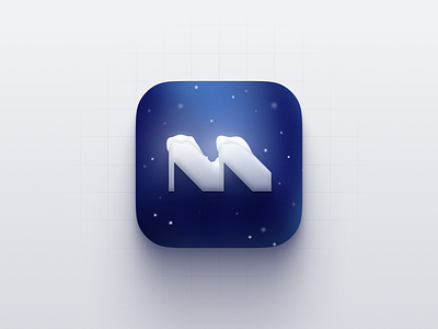 Mura logo — Snow time! ❄️ app icon application branding clean design illustration logo macos minimal