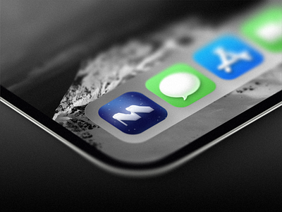 Mura logo — iOS app icon 💫 app app icon branding clean design iphone logo macos minimal mobile ui