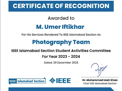 Certificate Design branding certificate certificate design graphic design ieee ieee certificate