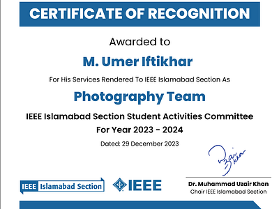 Certificate Design branding certificate certificate design graphic design ieee ieee certificate