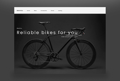 BIKE4YOU - Bike shop bike bike shop bike store branding graphic design landing page shop store ui ux web