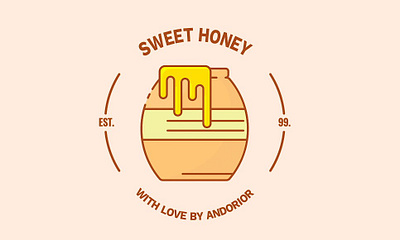 Honey logo 2d animation after effects animation logo logo animation motion graphics