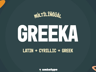 Greeka - Display Font bold font font design typeface кириллица