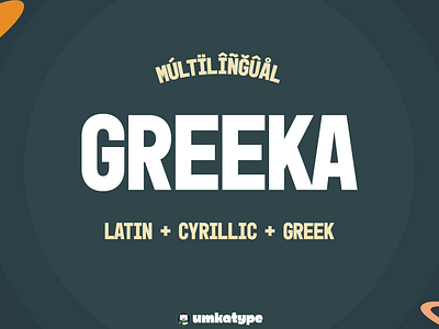 Greeka - Display Font bold font font design typeface кириллица