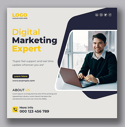 Advertising Poster graphic design