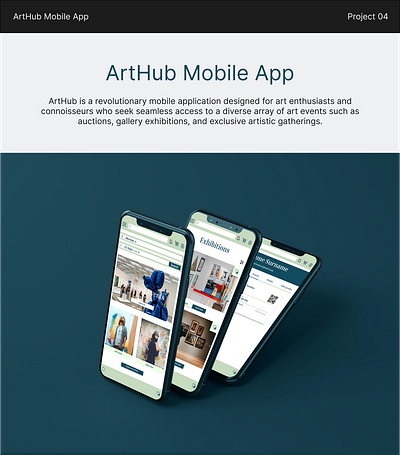 ArtHub Mobile app app design ui ux
