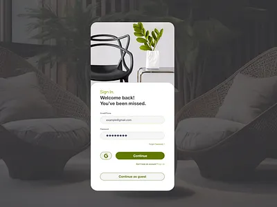Sign In. concept app color theory graphic design illustration interface design ui ux