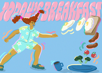 breakfast artwork characterart characterdesign digitalart digitalillustration illstrationart illustration