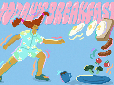 breakfast artwork characterart characterdesign digitalart digitalillustration illstrationart illustration