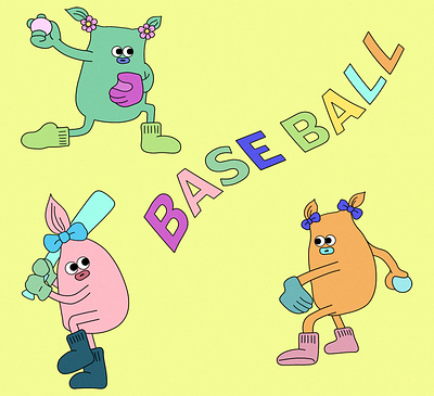 baseball artwork characterart characterdesign digitalart digitalillustration illustration