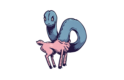 Inner beast beast characters deer illustration procreate