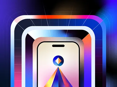 Dynamic User Interface aesthetic app app design art branding design gradients graphic design illustration keyframe mobile motion graphics phone product design smartphone ui ux vector
