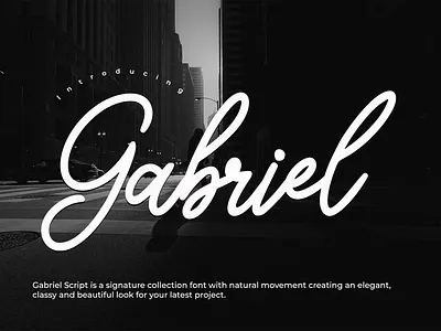 Gabriel font trending font
