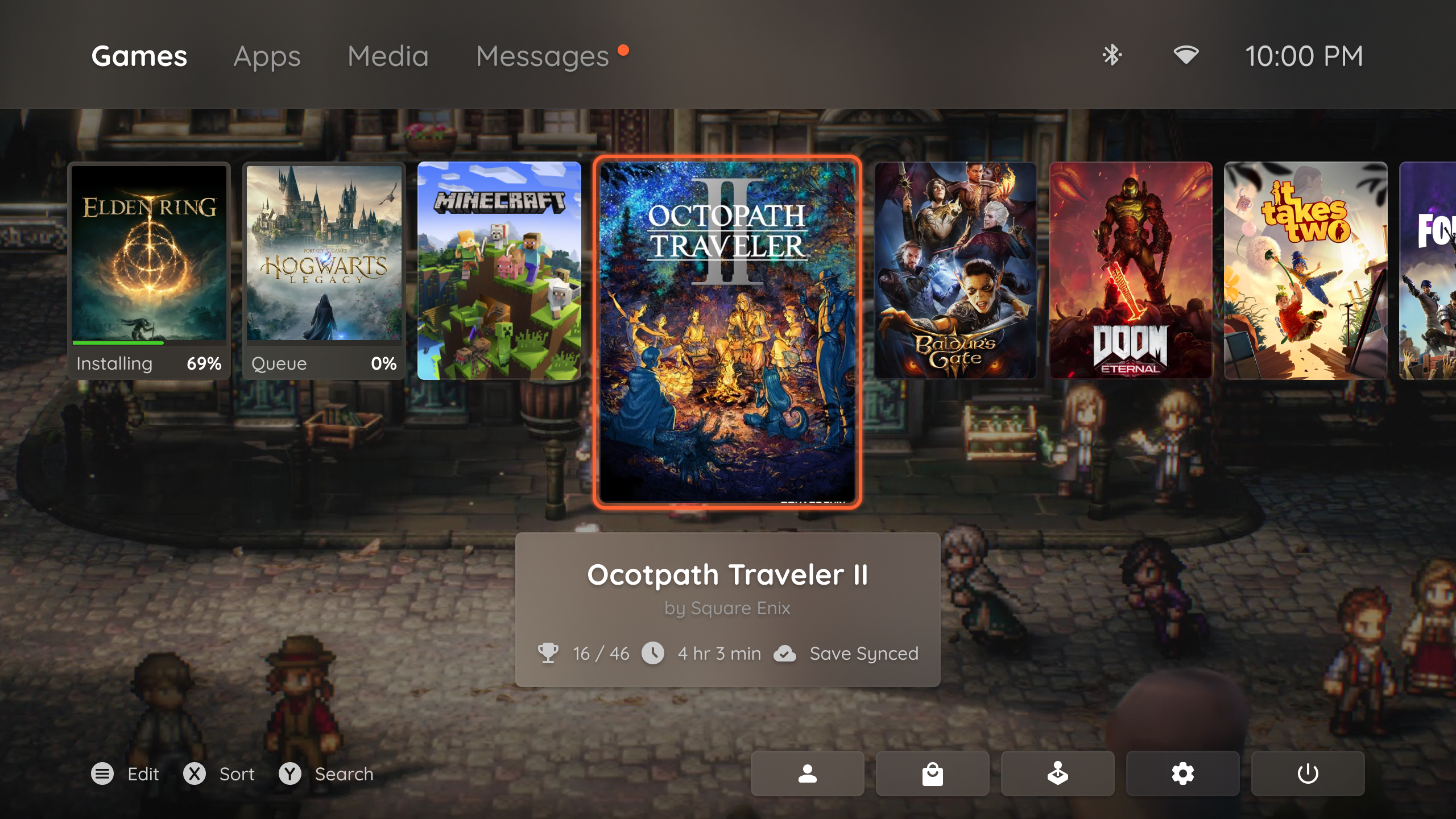 Xbox Home concept console game microsoft software system ui ux video game xbox