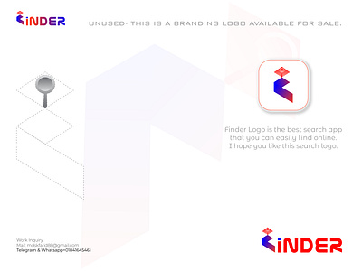 Finder Logo Concept a b c d e f g h i j k l m n o p branding finder logo graphic design icon logo design mark modern logo ve vector