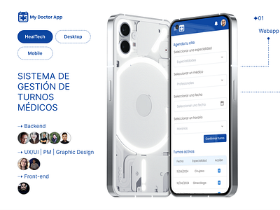 My Doctor App ✦ Webapp ✦ UX Case Study | Kevin Flores backend branding colors development front end graphic design illustration logo minimal product manager typography ui ux
