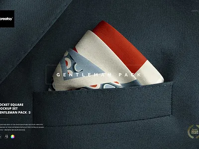 Pocket Square Mockup Set creator custom customizable design designed generator pattern patterns personalized pocket square mockup set printed smart object surface template templates