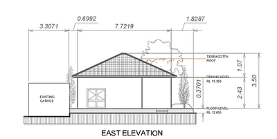 Plan, elevation and section architecture elevation plan section