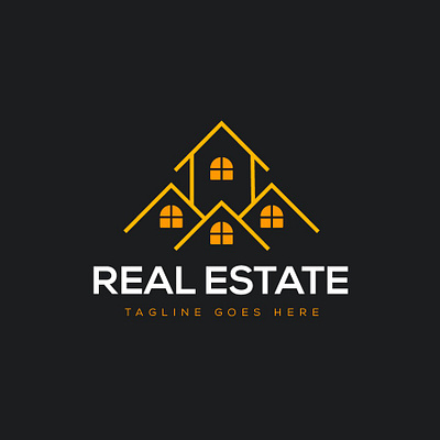 Real Estate Logo branding construction logo graphic design property logo real estate realtor