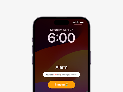 Accountability Alarm app cryptocurrency design product design ui ux web