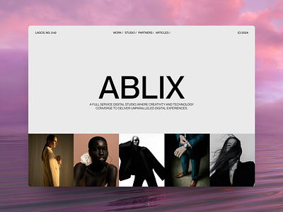 Ablix Studio 001 / Grid and Layout Exploration composition grid inspiration interface landing page layout ui