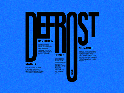 Defrost artwork blue carbon footprint concept creative inspiration defrost design design community dribbble earth environment ice melting minimalistic north north poll snow sustainability text world