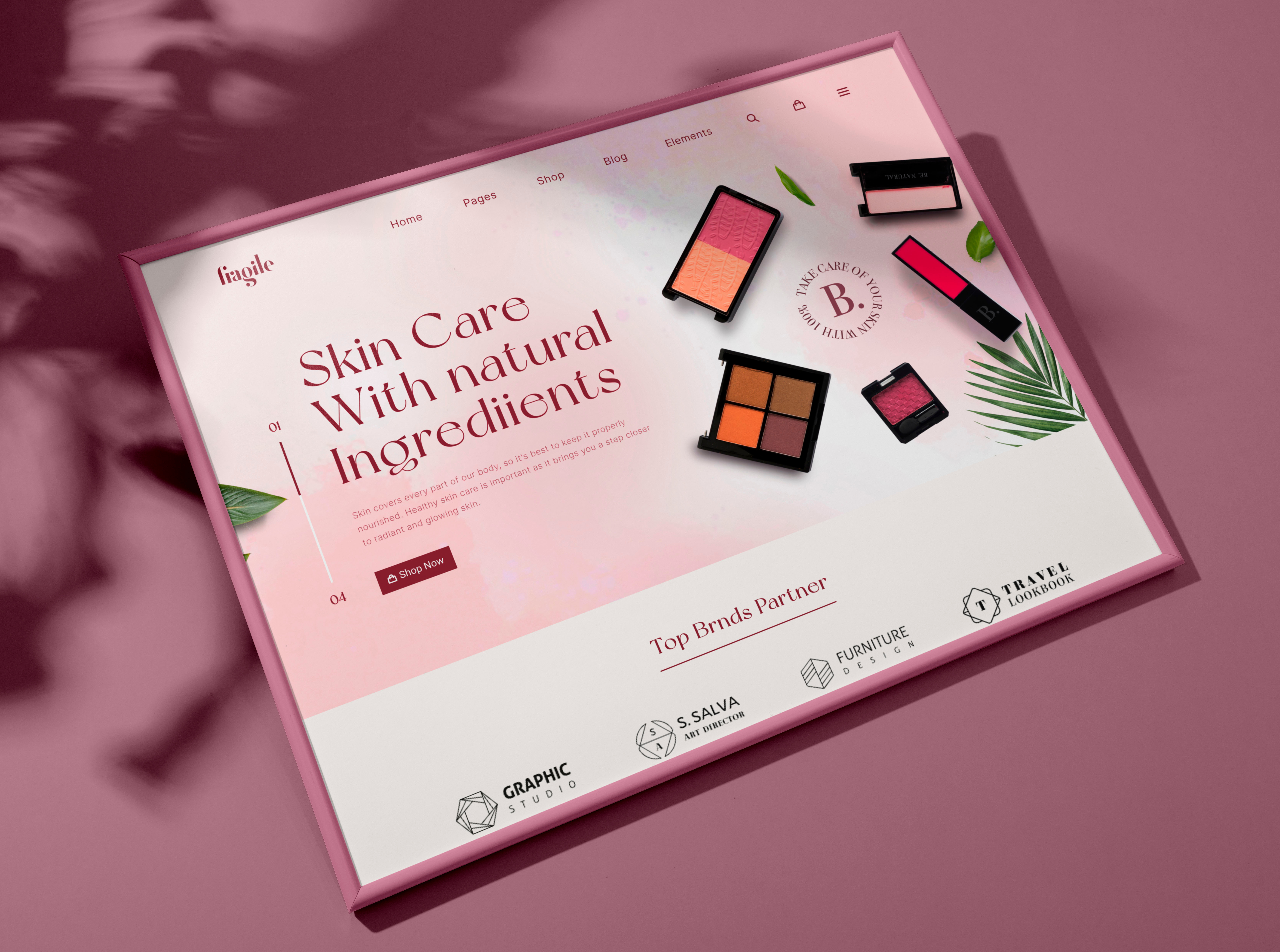 Example of Website Design, Landing Page Design