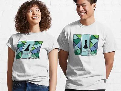 Players branding chess couple geometric graphic design logo love mosaic players
