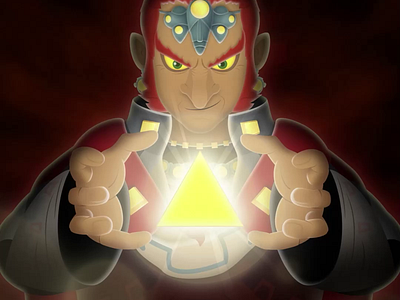 Ganondorf - After Effects 2danimation after effects animation ganon ganondorf illustration illustrator motion design motion graphics ocarina ocarina of time triforce zelda