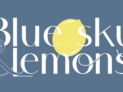 Blue Sky & Lemons brand design brand pattern branding collaterals color palette graphic design illustration logo logo design ui vector