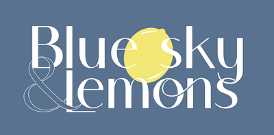 Blue Sky & Lemons brand design brand pattern branding collaterals color palette graphic design illustration logo logo design ui vector