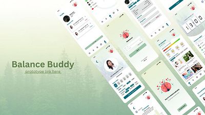 Balance Buddy consultation mental health mobile app social media ui user interface ux